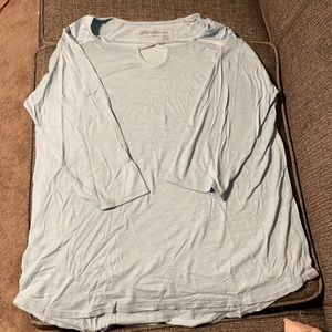 Eddie Bauer 3/4 sleeve shirt XL